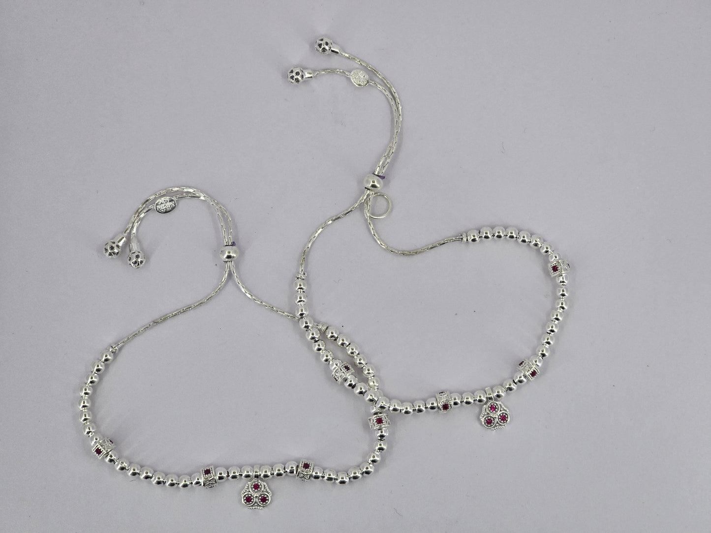 Branded : Aditi Ornaments | Silver CZ Anklet Chain Payal | Affordable & Durable | Id : ACP4